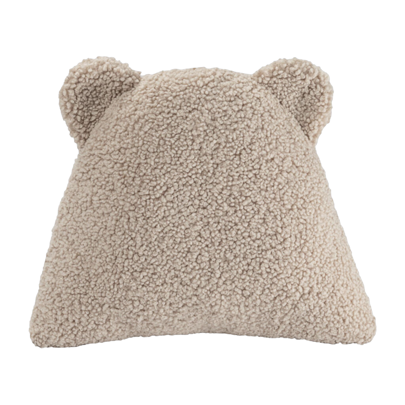 Cookie curly sherpa bear cushion 35cm Cushion - Wigiwama