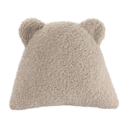Coussin ourson en sherpa bouclé biscuit 35cm Cushion - Wigiwama