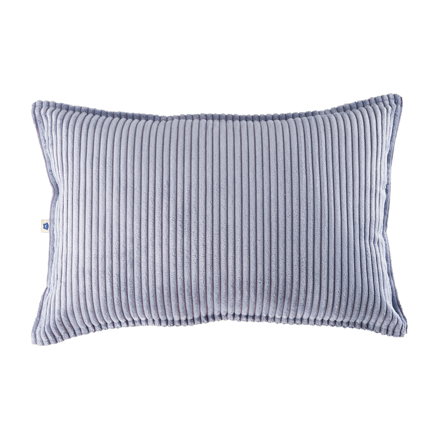 Cuscino rettangolare in velluto a coste color mirtillo 55x33cm Bolster - Wigiwama