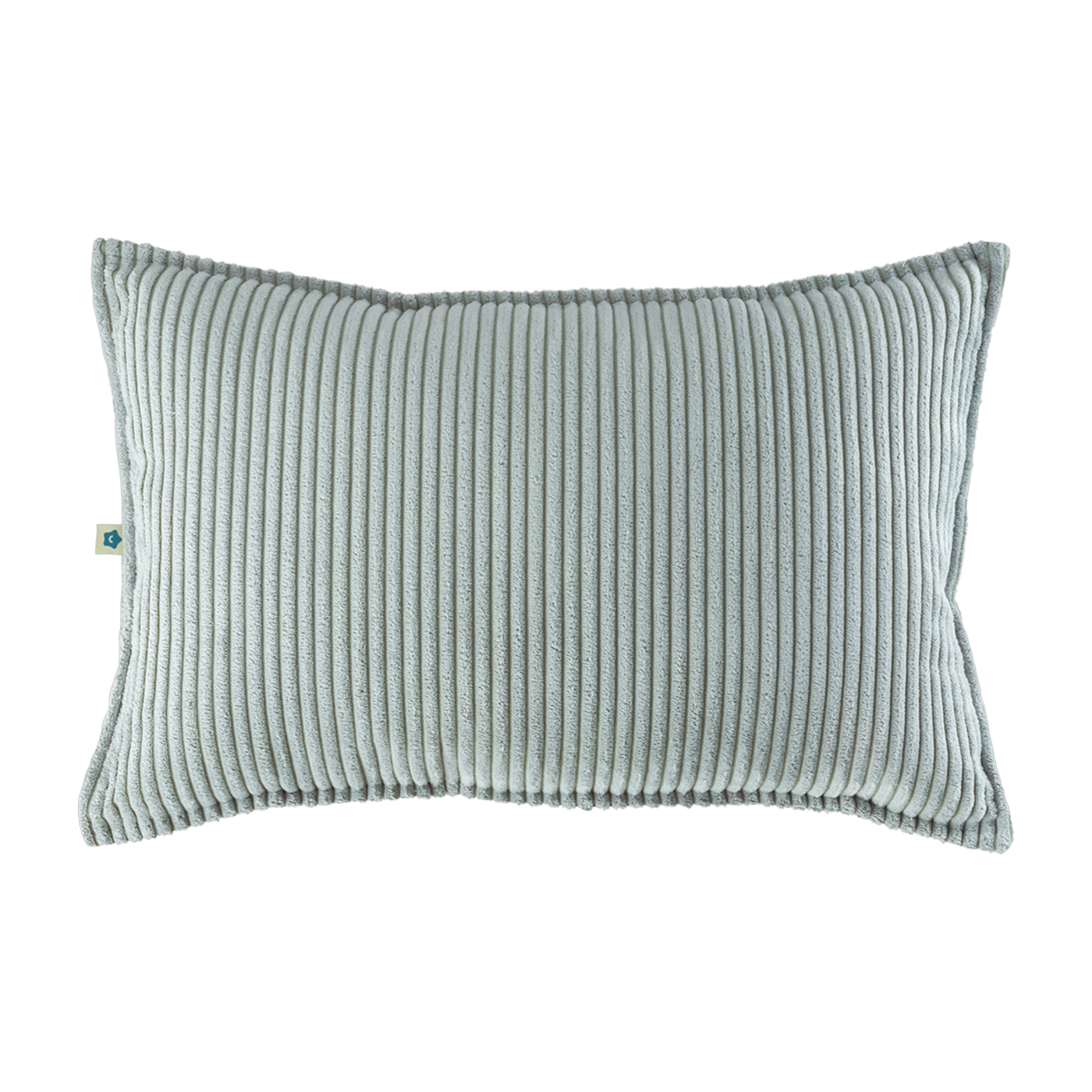 Cuscino rettangolare in velluto a coste verde menta 55x33cm Cuscino - Wigiwama