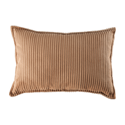 Cojín rectangular de pana toffee 55x33cm Bolster - Wigiwama