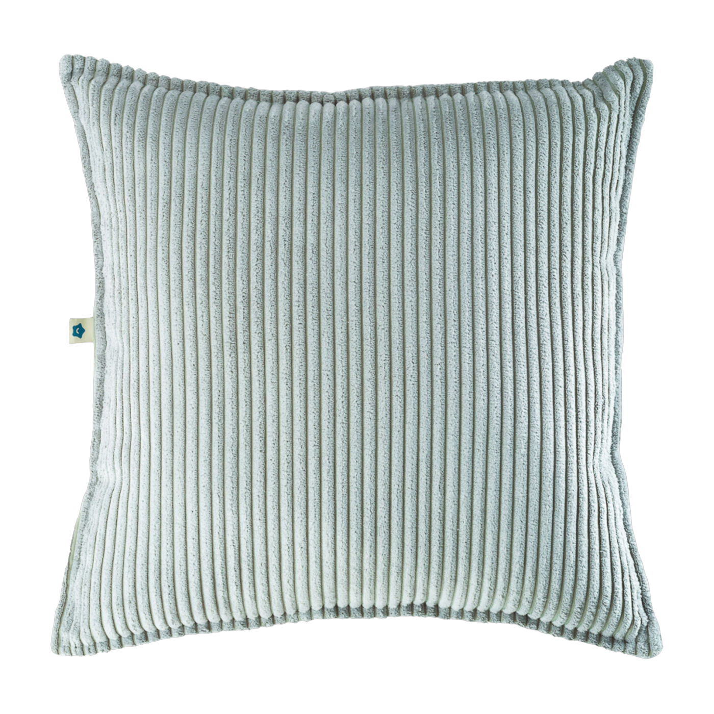 Square corduroy cushion peppermint green 45cm Cushion - Wigiwama