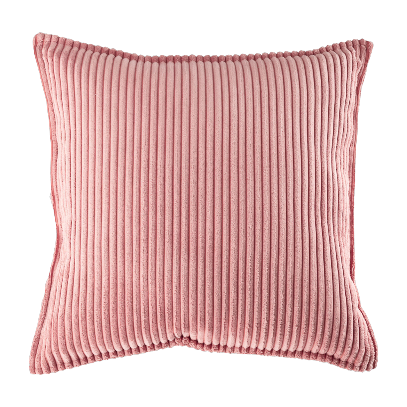 Pink corduroy square cushion 45cm Cushion - Wigiwama