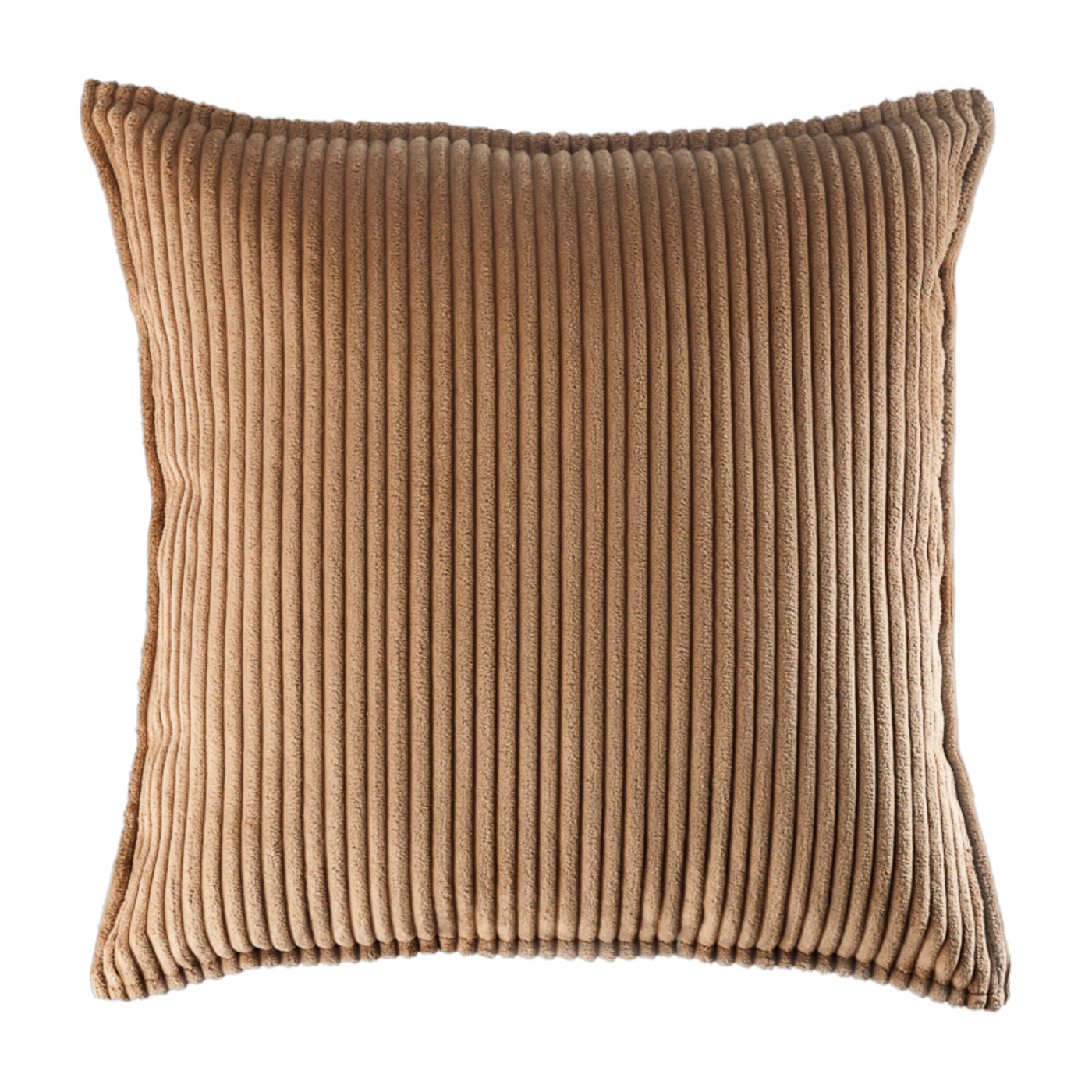 وسادة مربعة من المخمل المضلع باللون الكراميل 45 سم Cushion - Wigiwama