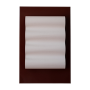 Applique murale rectangulaire en papier et aluminium brun-rouge 42x28cm Frame - Violaine d'Harcourt