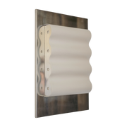 Frame Aplique rectangular de papel y acero pulido 42x28cm - Violaine d'Harcourt