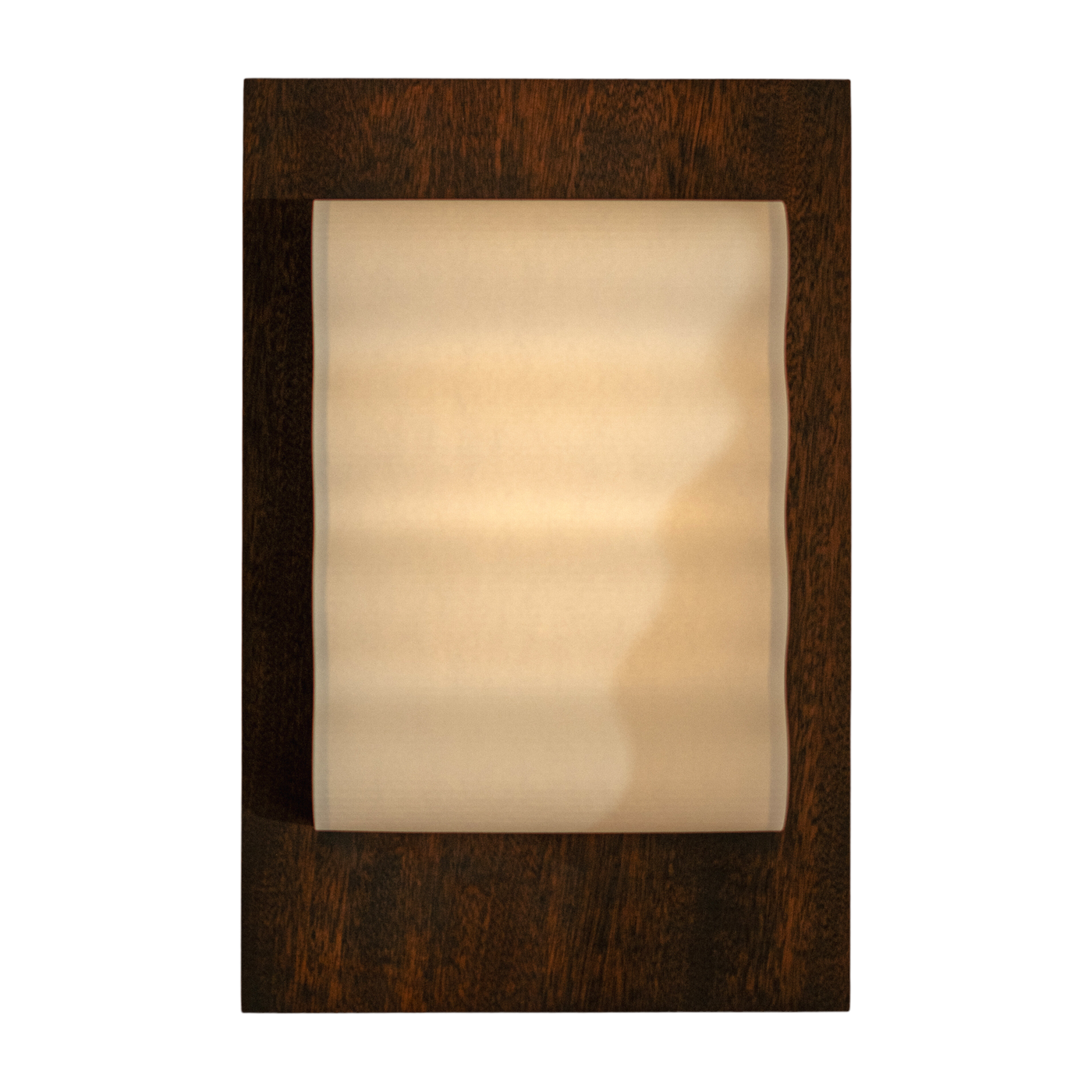 تطبيق جدار مستطيل من الورق وخشب الماهوجني المزيت 42x28cm Frame - Violaine d'Harcourt