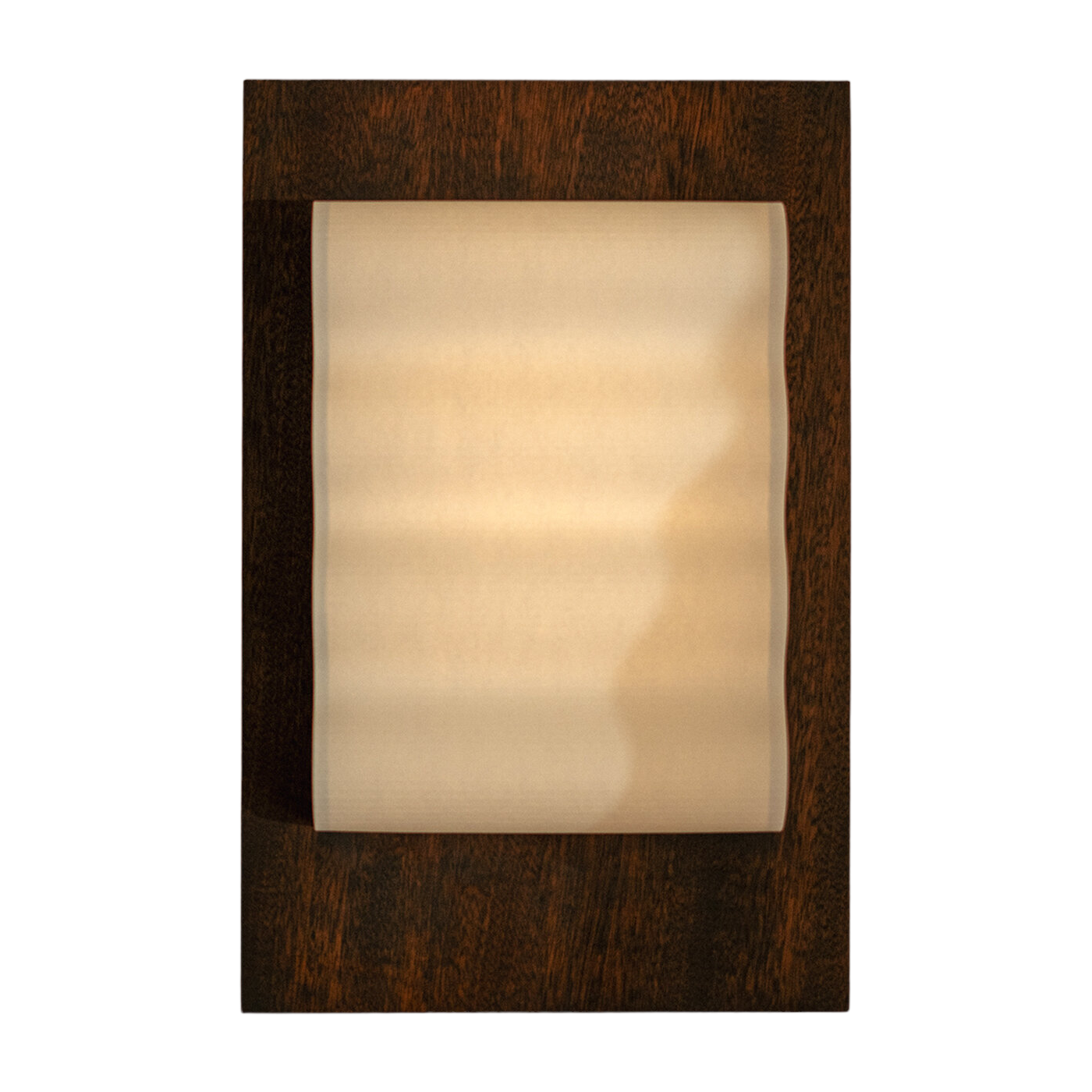 تطبيق جدار مستطيل من الورق وخشب الماهوجني المزيت 35x24cm Frame - Violaine d'Harcourt