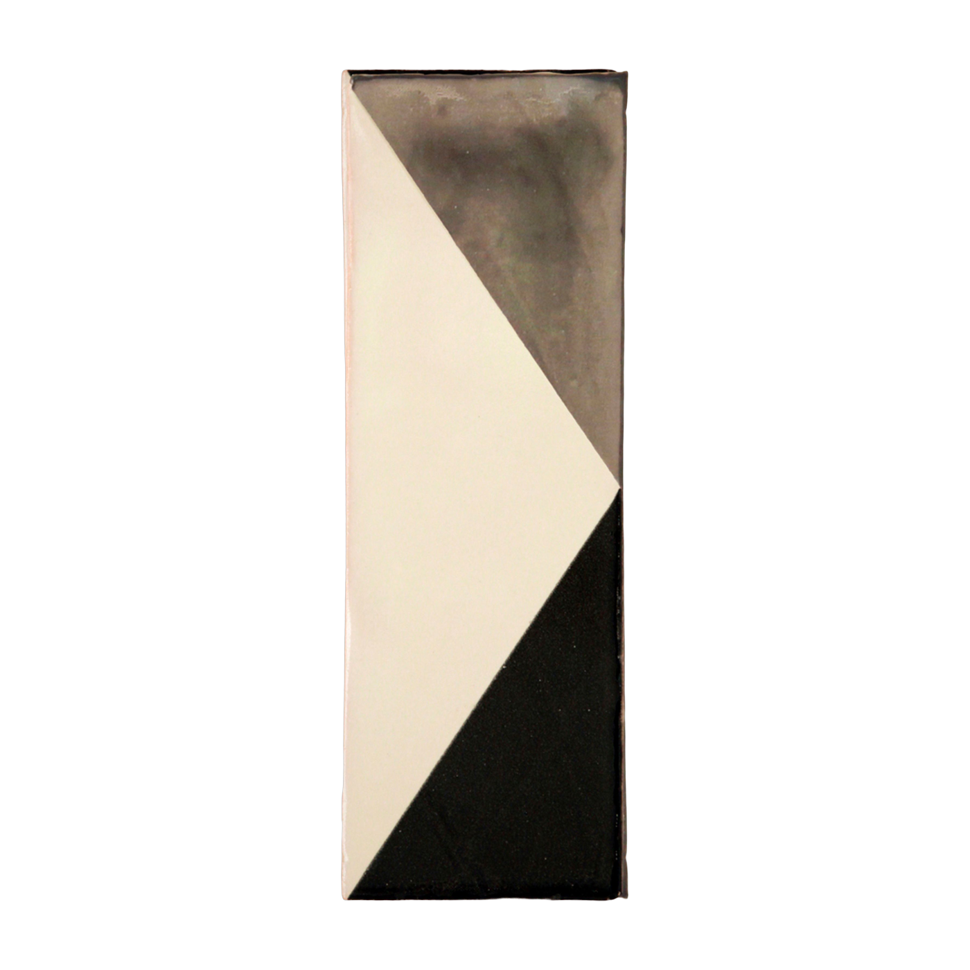تطبيق جداري مستطيل من السيراميك رمادي وأسود 30x10 سم Tile - Violaine d'Harcourt