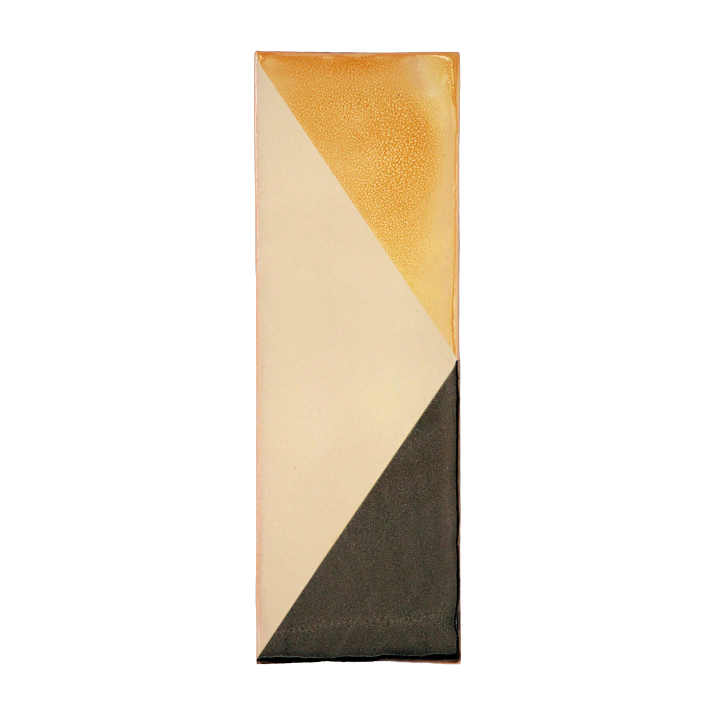 تطبيق جداري مستطيل من السيراميك أصفر وأسود 30x10 سم Tile - Violaine d'Harcourt
