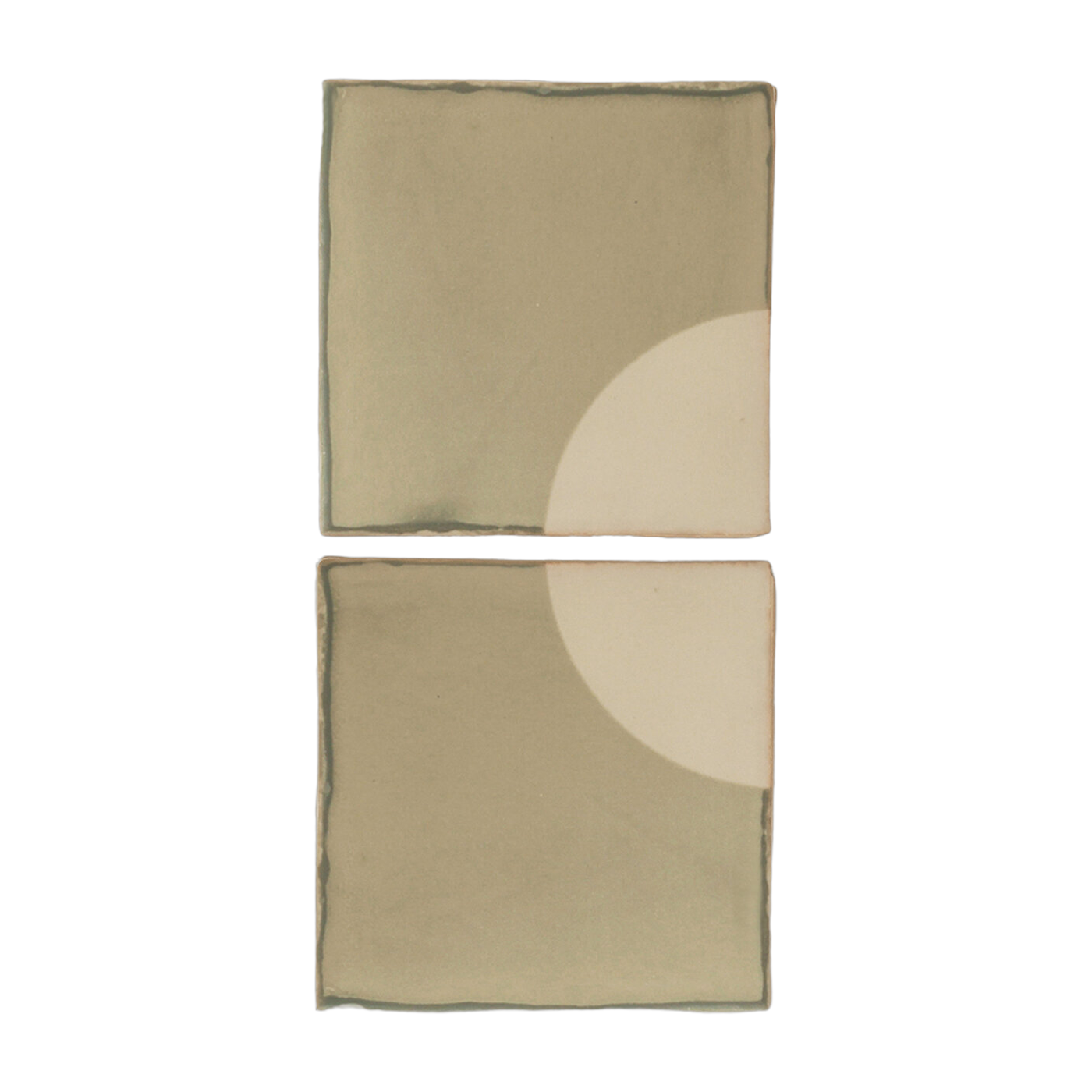 تطبيق جدار من السيراميك الأخضر 29x14cm Tiles Moon - Violaine d'Harcourt