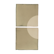Green ceramic wall sconce 29x14cm Tiles Moon - Violaine d'Harcourt