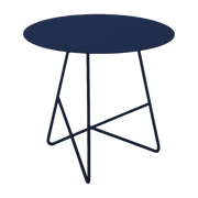 Marineblauer Couchtisch aus Metall Ermione 50 -. MEME DESIGN