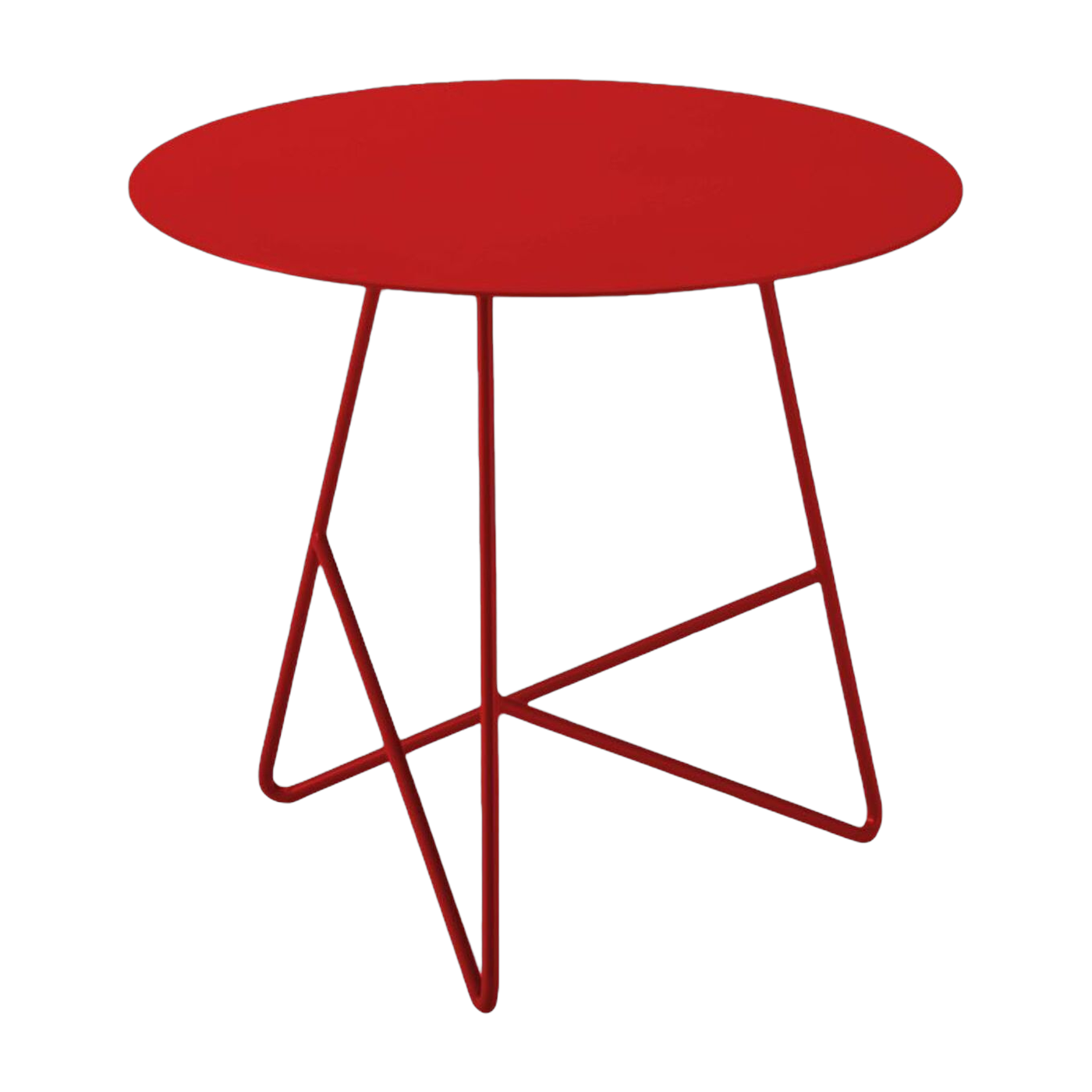 Couchtisch aus Metall rosso papavero Ermione 50 -. MEME DESIGN