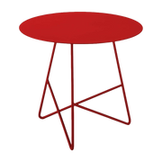 Couchtisch aus Metall rosso papavero Ermione 50 -. MEME DESIGN