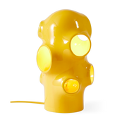 Yellow ceramic openwork table lamp 18. 1x31. 8cm Bulle - Pols Potten