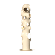 Beige ceramic openwork floor lamp 30x100, 3cm Bulle - Pols Potten