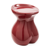 Red lacquered polyester body stool 50cm Body - Pols Potten