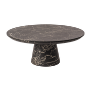 Table basse en bois mdf et résine effet marbre noir 100x40,6cm Disc - Pols Potten