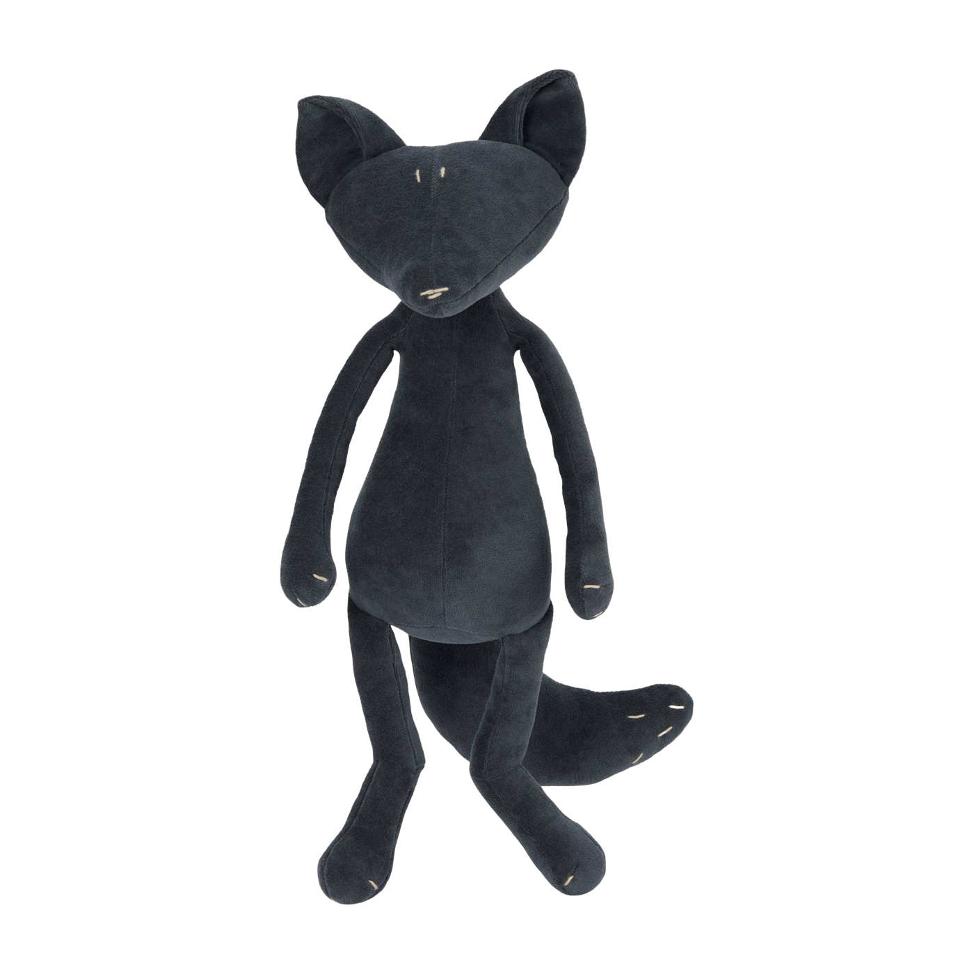 Peluche renard bleu nuit grand 48cm Arthus - Adada