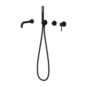 Mitigeur de baignoire à encastrer 4 trous en laiton noir Corbeau - Kroos