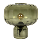 Lampe de table en verre vert fumé 31,5cm Pumpkin - Versmissen