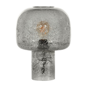 Tischleuchte aus rauchgrauem Vulkanglas 31cm Mushroom - Versmissen