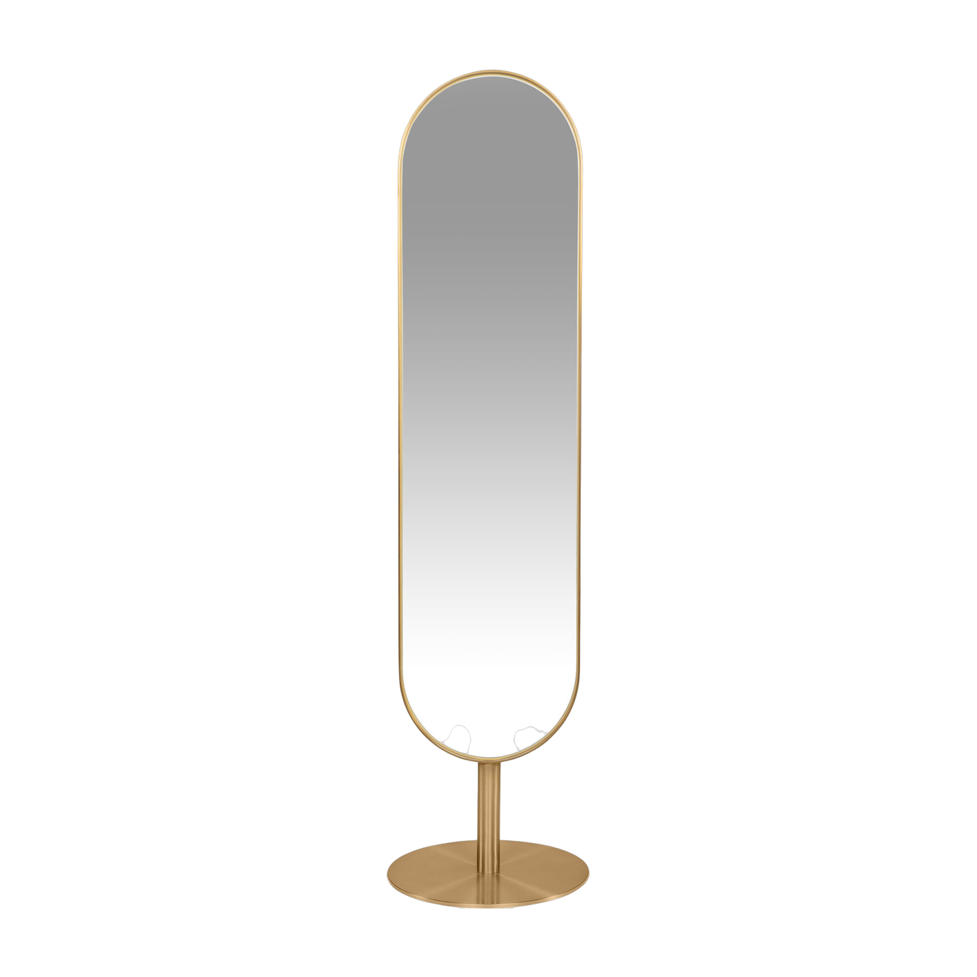 sol Mila espejo de cristal dorado cepillado y acero inoxidable 45x175cm - Versmissen