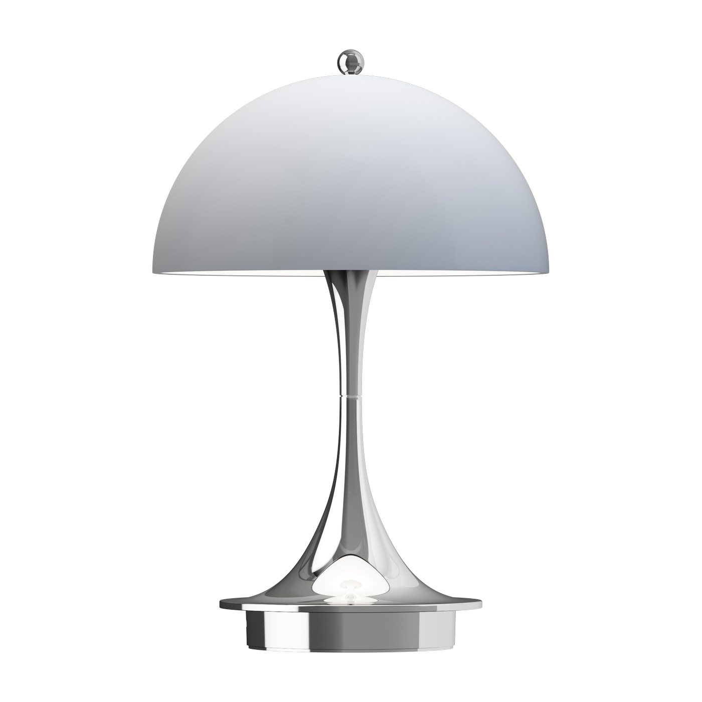 مصباح محمول رمادي مزرق وكروم Panthella 160 Portable V3 من Louis Poulsen