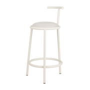 Barstuhl aus Stahl und Polyester beige Piazza 86cm Hogo - noo. ma