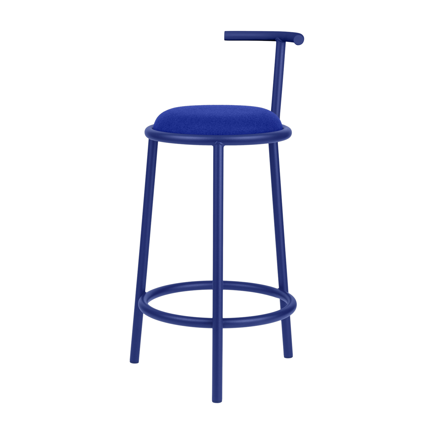 Silla de bar Blueberry pie 86cm de acero y poliéster - Hogo noo. ma