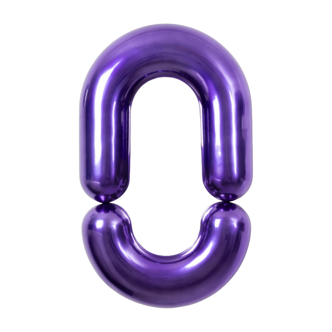 Spiegel design aus violett glasierter Keramik brillant 90 cm Zodiac -. Moustache