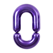Mirror design violet glazed ceramic brillant 90 cm Zodiac - Moustache