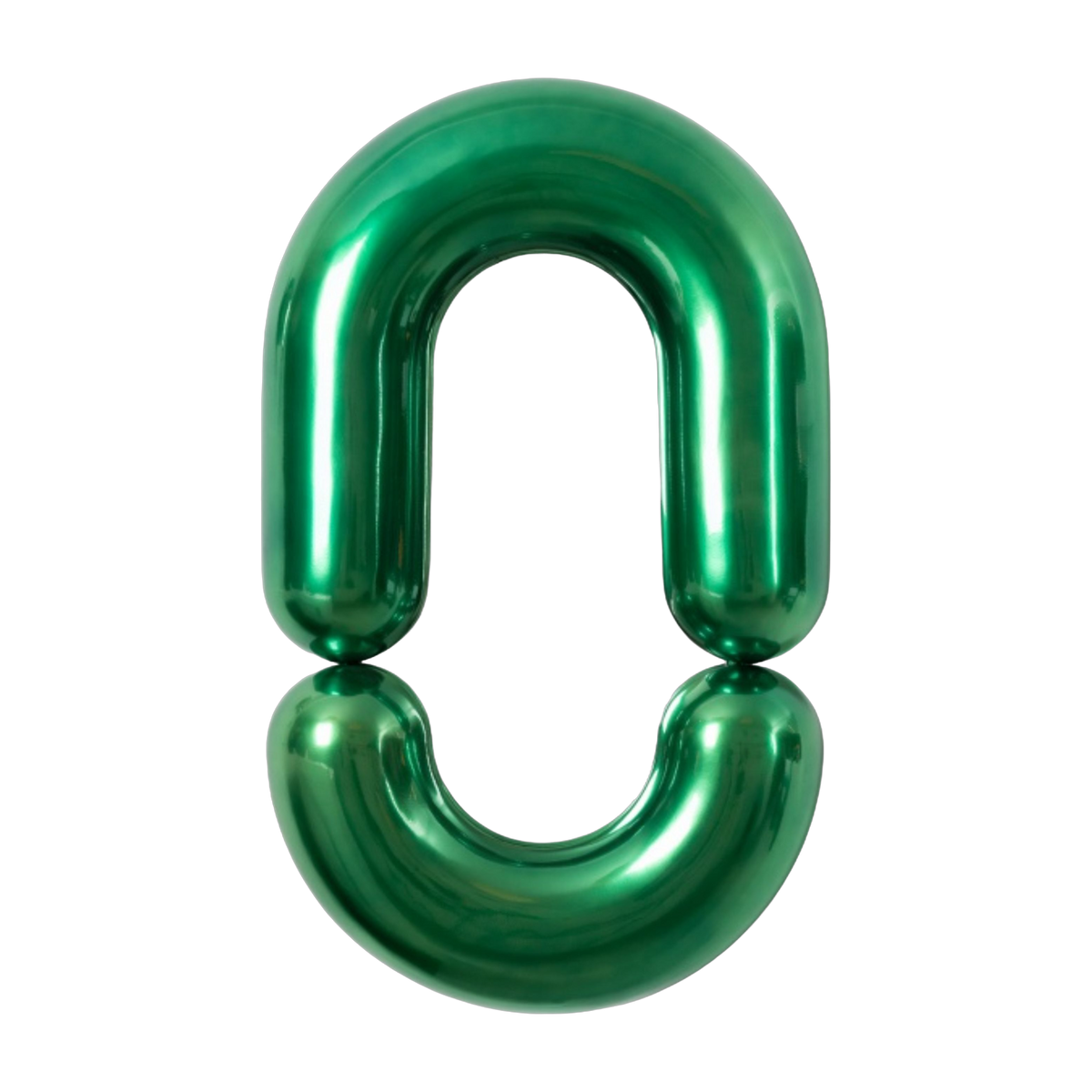 Green glazed ceramic mirror design brillant 90 cm Zodiac - Moustache