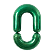 Green glazed ceramic mirror design brillant 90 cm Zodiac - Moustache