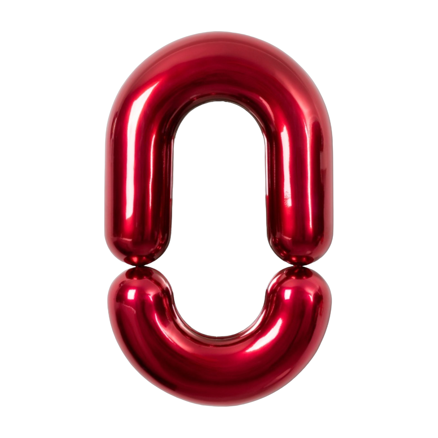 Spiegel design aus rot glasierter Keramik brillant 90 cm Zodiac -. Moustache