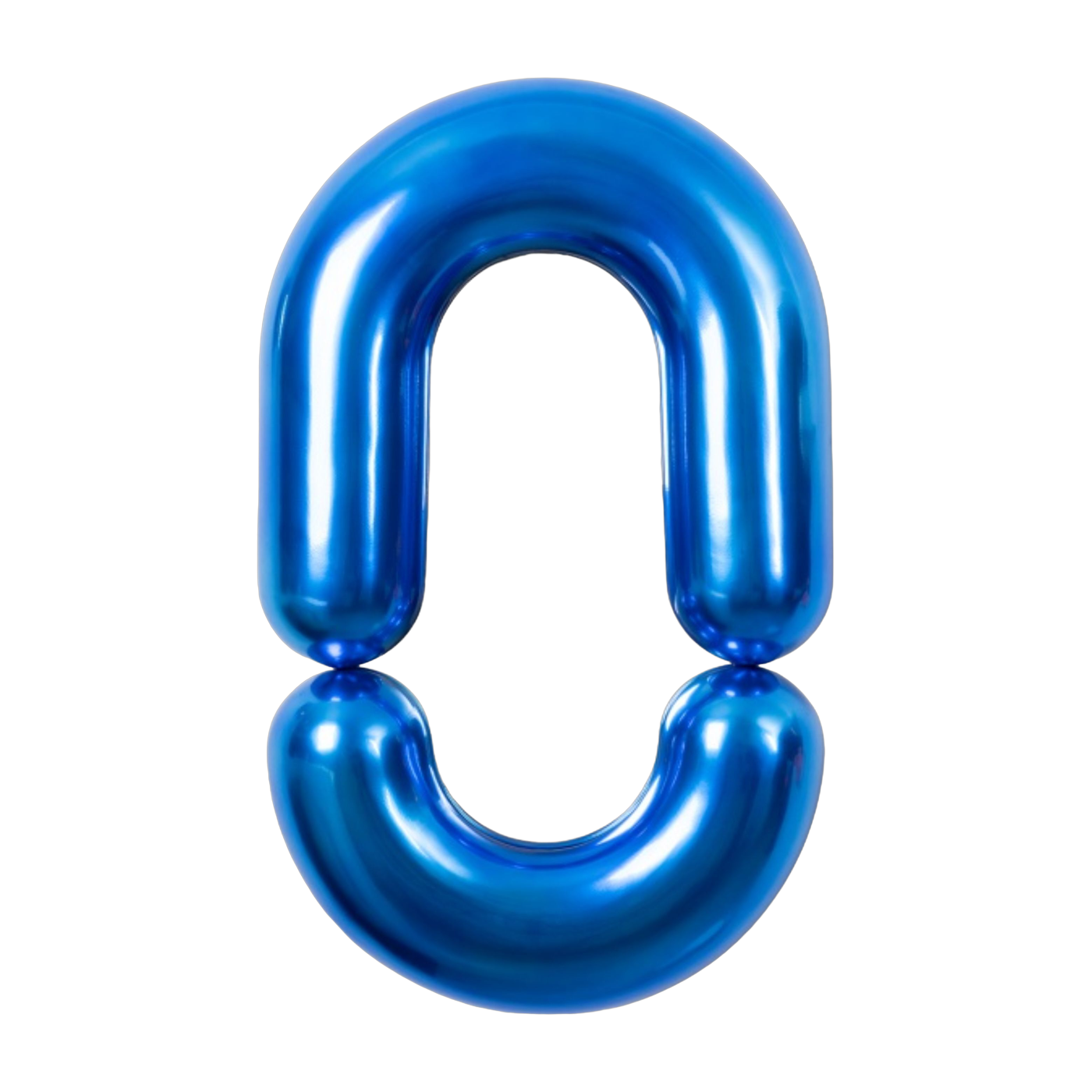 Spiegel design aus blau glasierter Keramik brillant 90 cm Zodiac -. Moustache