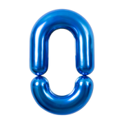 Mirror design blue glazed ceramic brillant 90 cm Zodiac - Moustache
