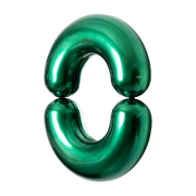 Green ceramic mirror design brillant 70cm Zodiac - Moustache