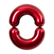 design red ceramic mirror brillant 70cm Zodiac - Moustache