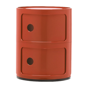Table de chevet ambre 2 tiroirs Componibili - Kartell