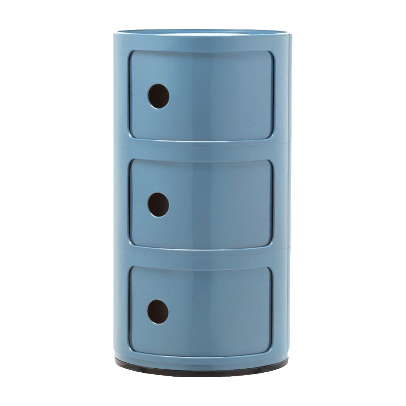 طاولة ليلية زرقاء فاتحة azzurro بـ 3 أدراج Componibili - Kartell