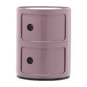 Componibili Mesilla de noche morada con 2 cajones - Kartell