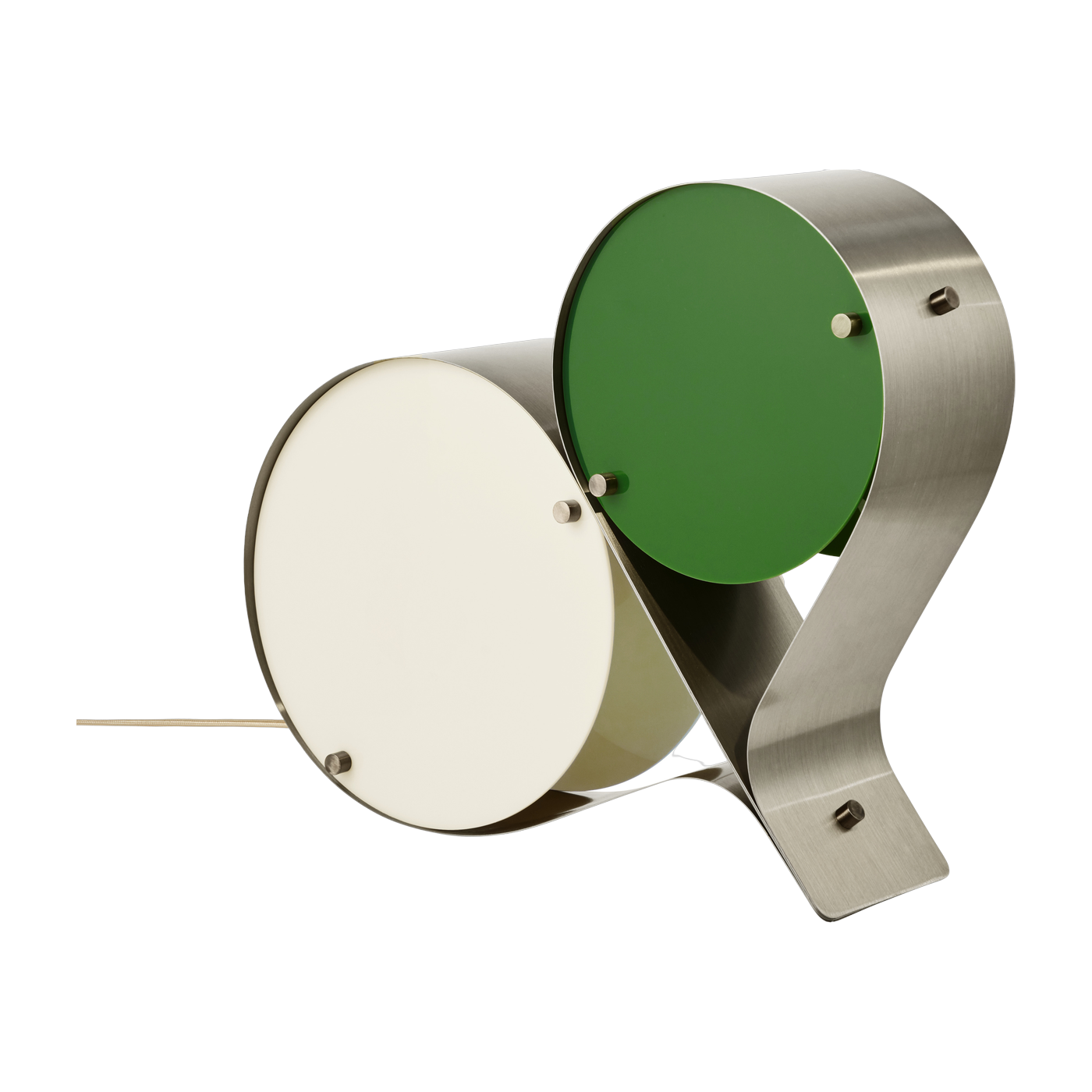 Lampada da tavolo Coppia verde e avorio - Gubi