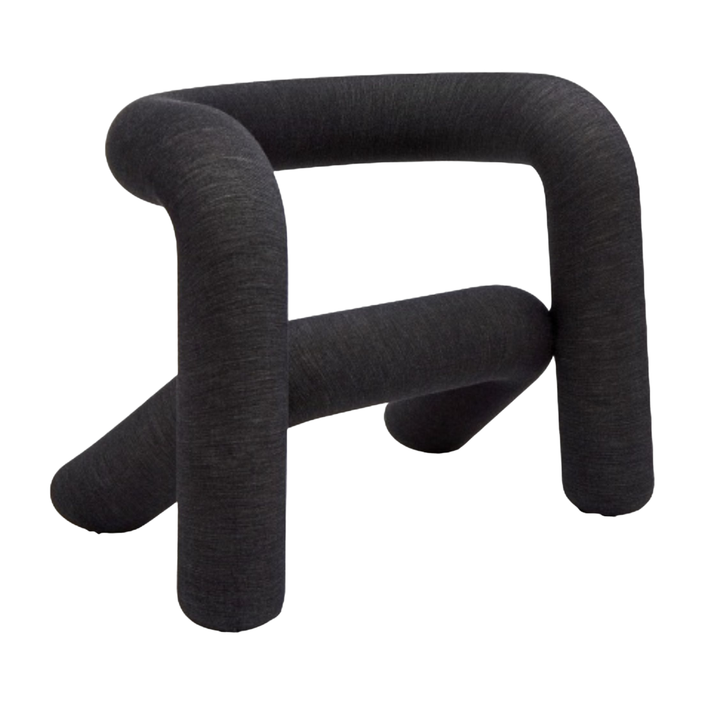 Fauteuil noir-beige 65cm Extra bold - Moustache