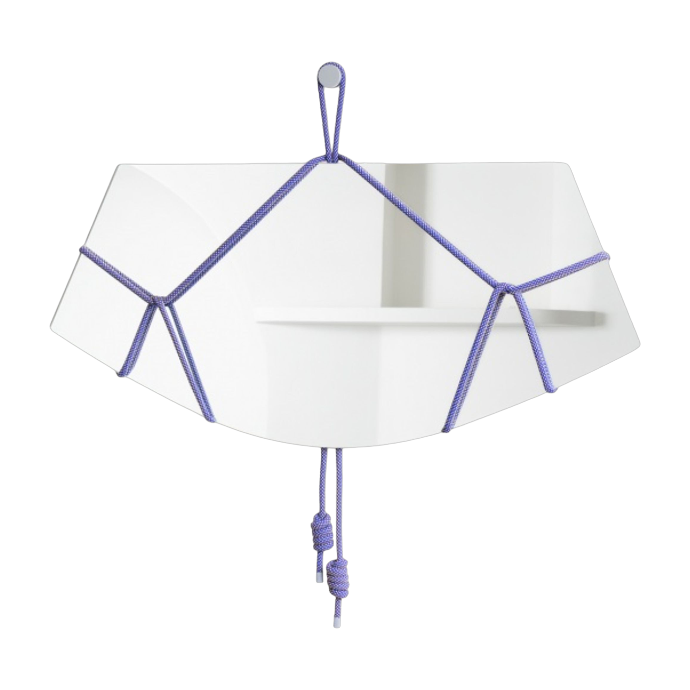 Miroir avec cordes bleues 65cm Shibari - Moustache