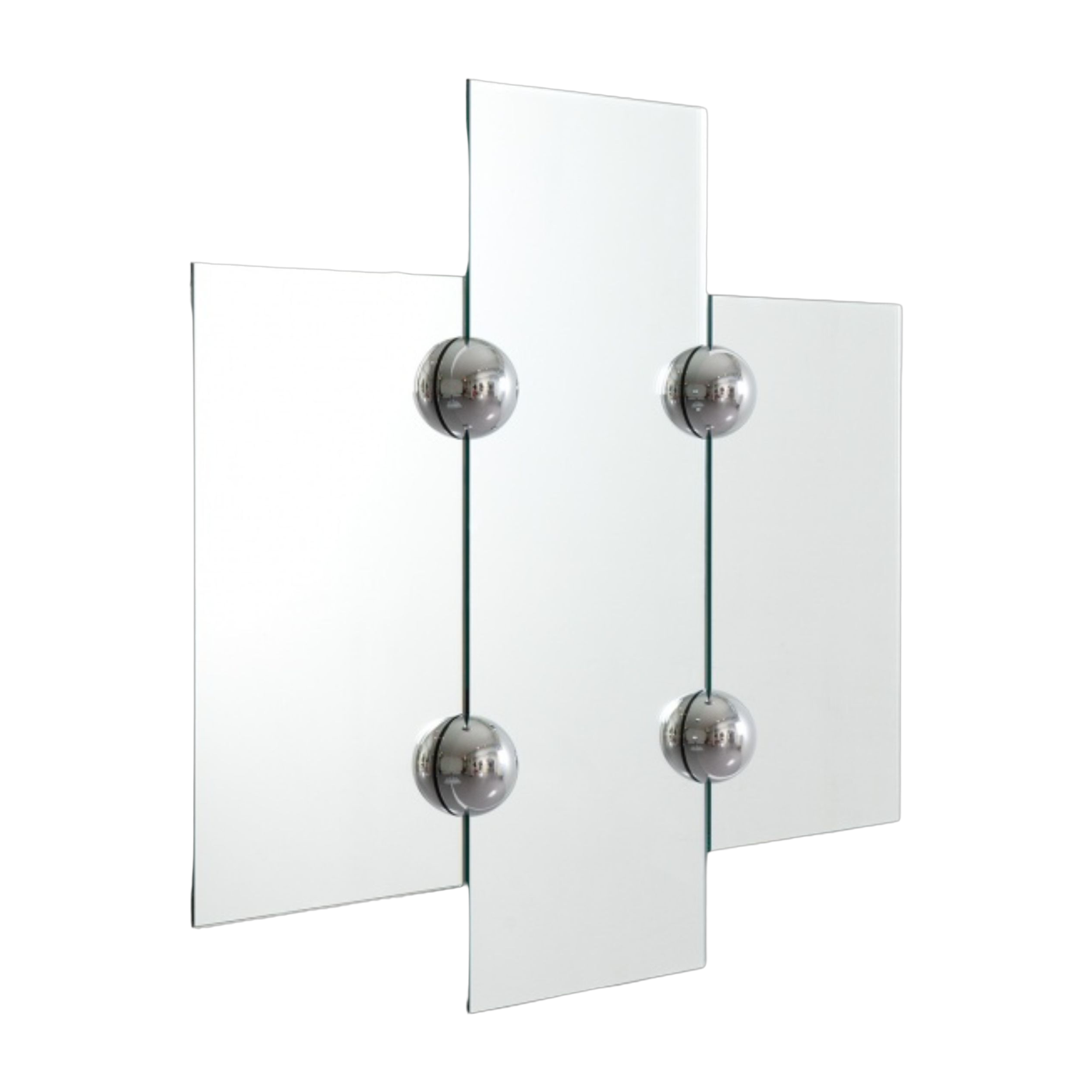 Mirror design silver 139x100cm Shpera triptych