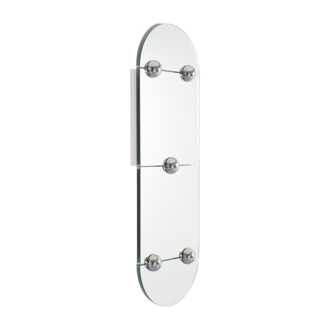 Sphera oblong Espejo ovalado de plata 60x182cm - Moustache