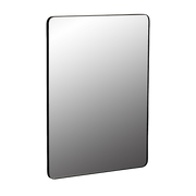 Black rectangular steel mirror 55x40cm - Serax