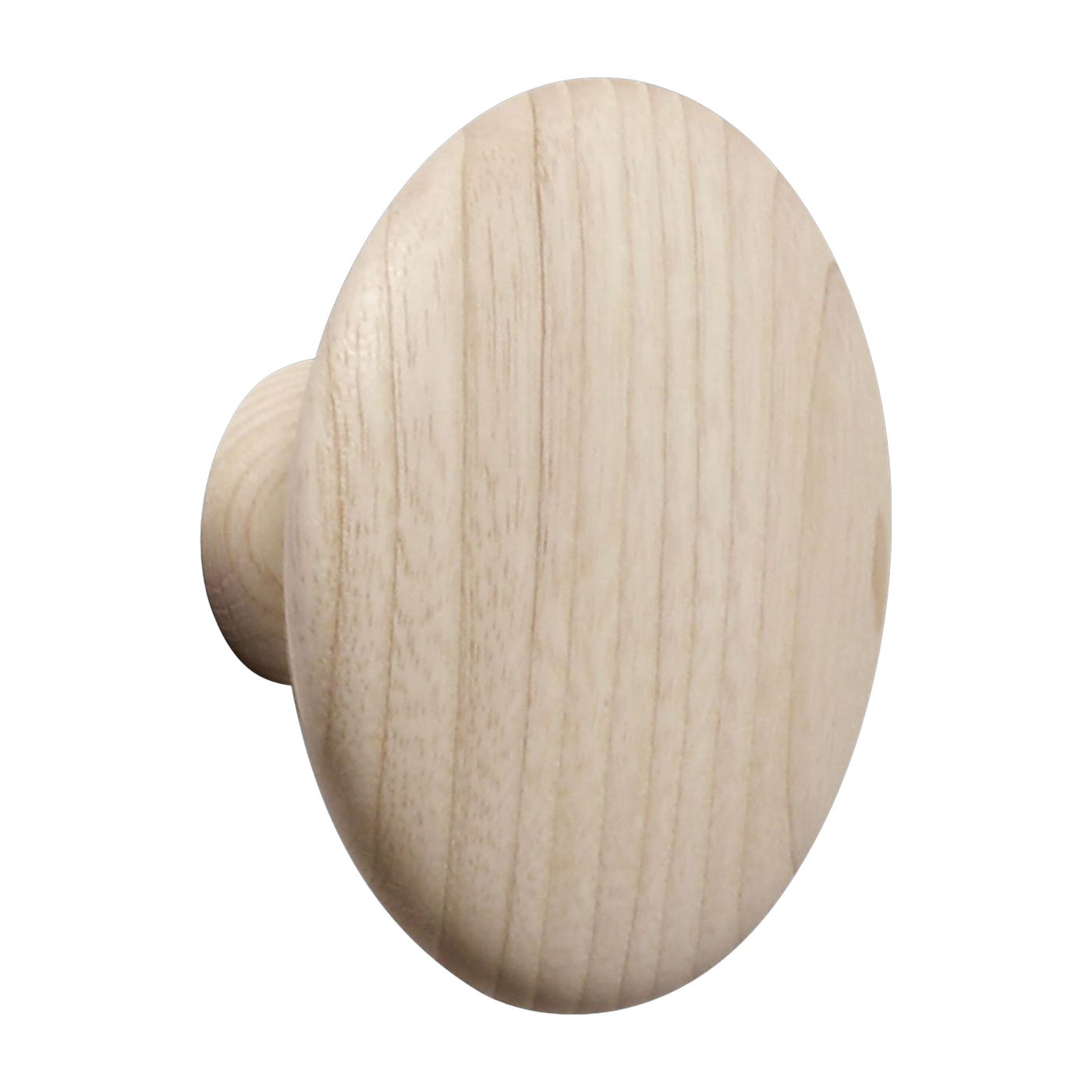Round coat hook light ash wood 13cm The Dots - Muuto